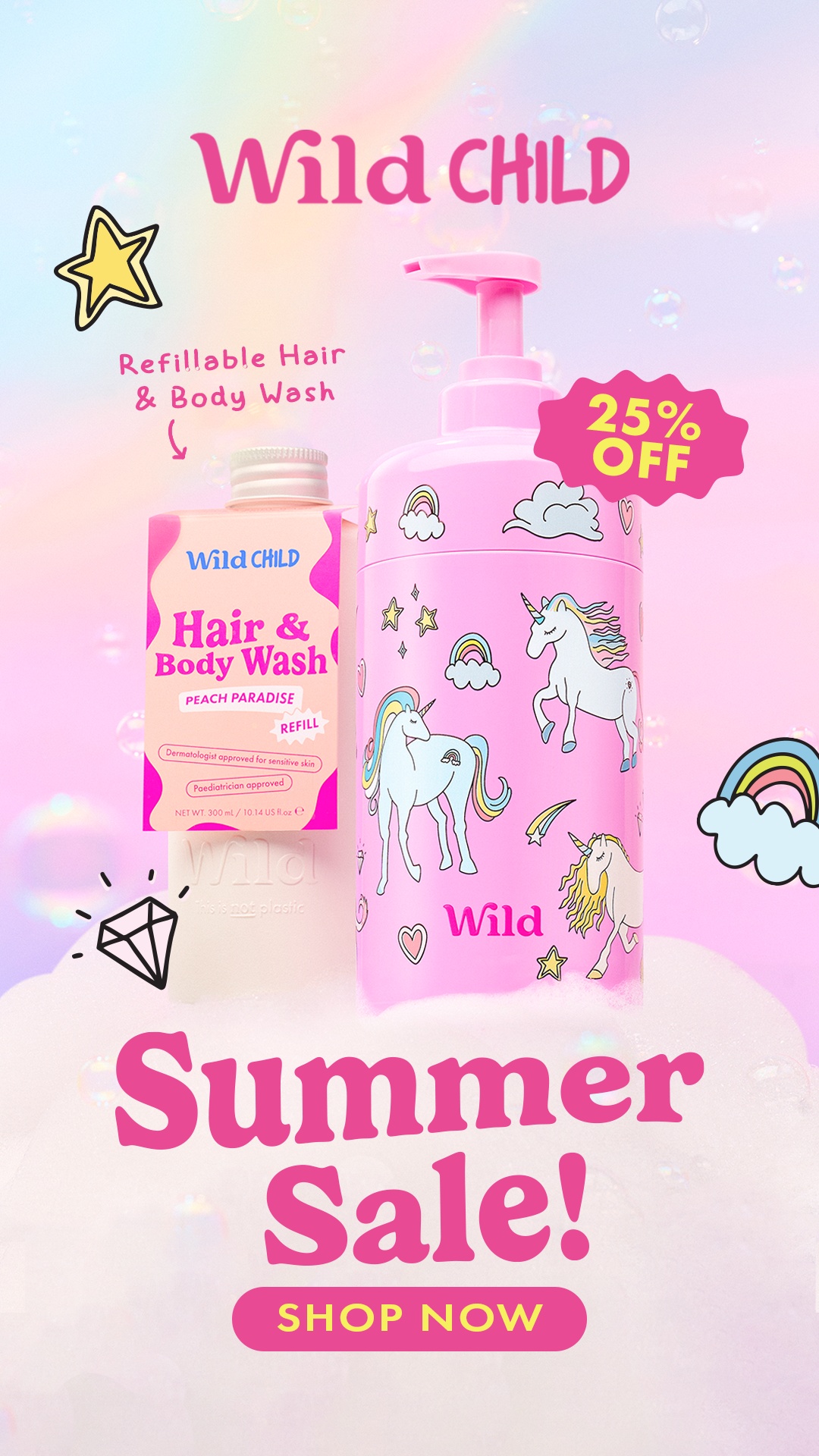 Wild Facebook ad: Hot Deal: 25% Off Everything!