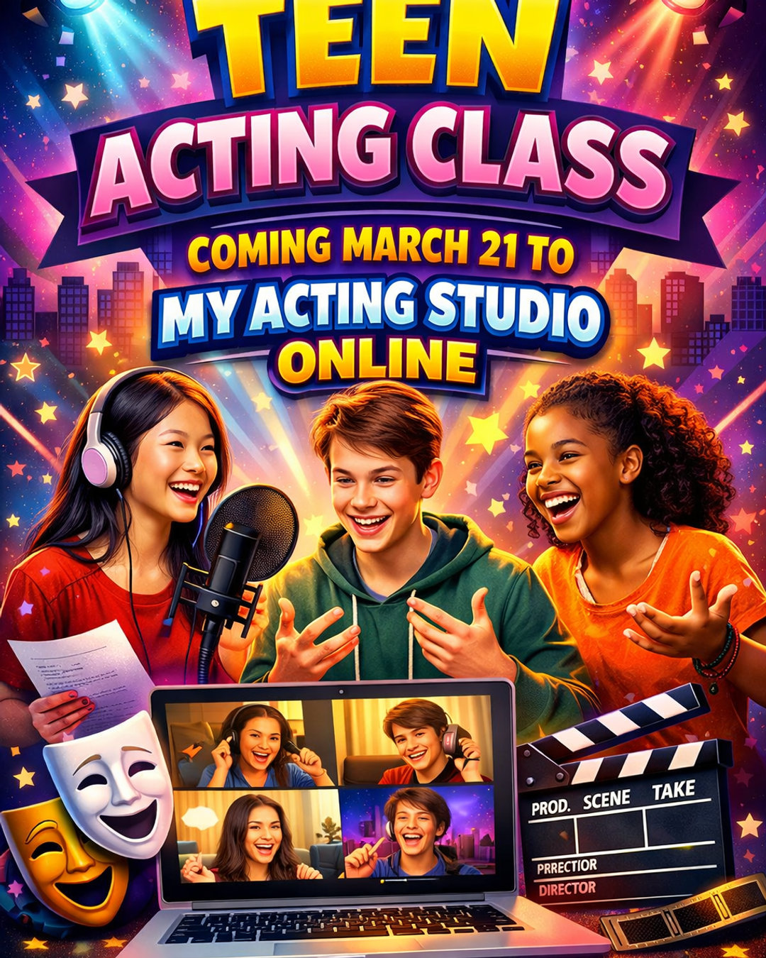 My Acting Studio Facebook ad: My Acting Studio | acting school long beach | 4412 E…
