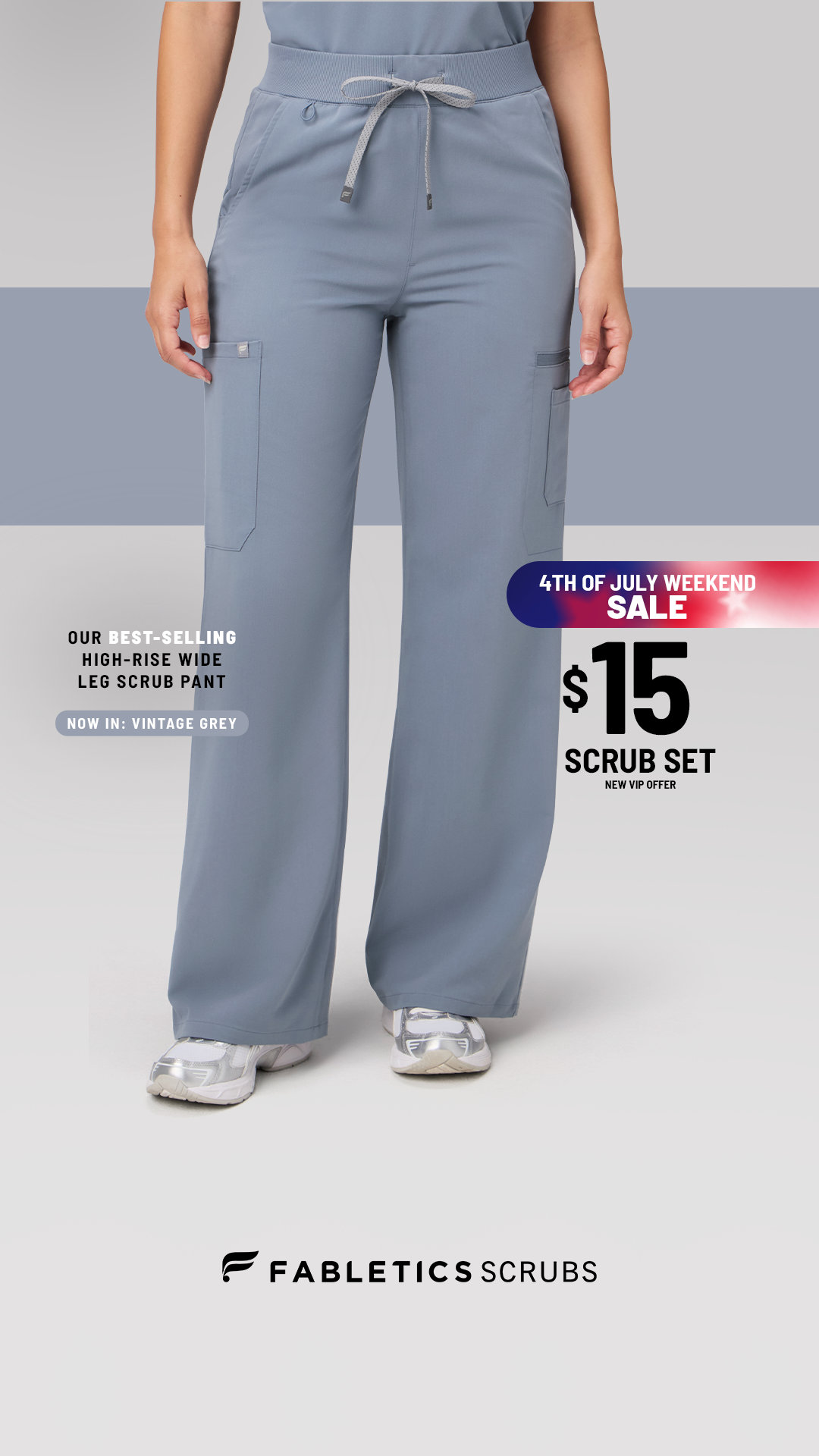 Fabletics Scrubs Facebook ad