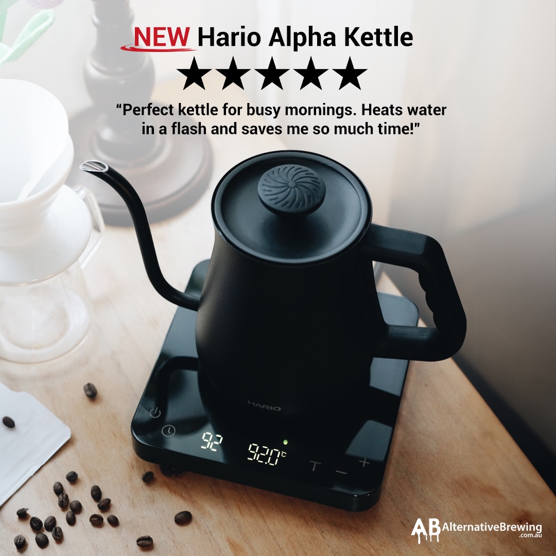 Alternative Brewing Facebook ad: Must See: NEW Hario Alpha Kettles