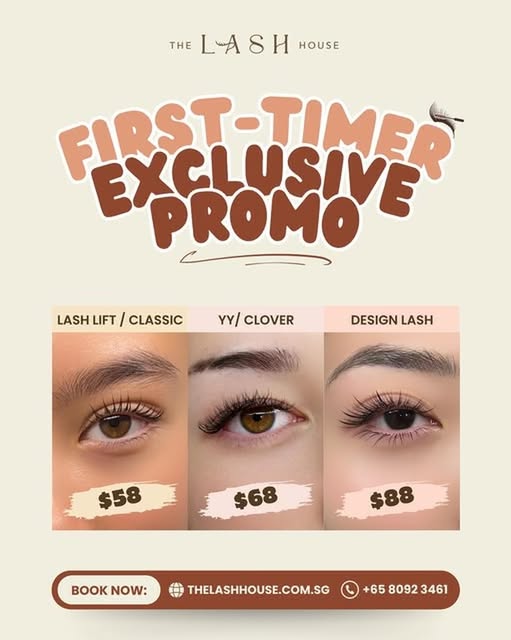 The Lash House Studio Facebook ad: From $58 for First Timer!