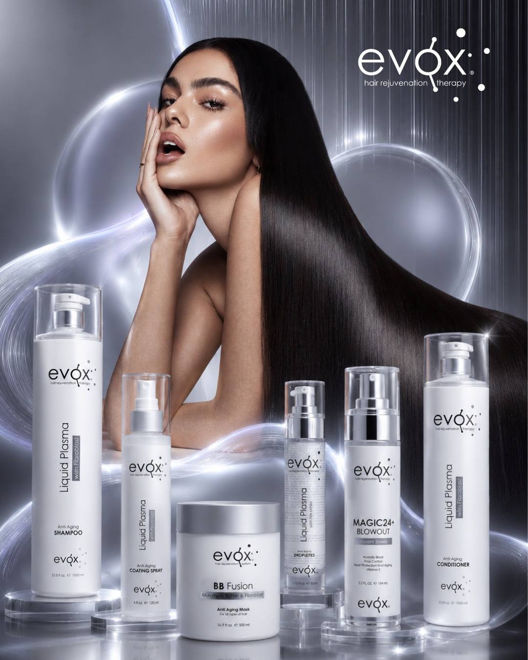 Salón de belleza Exotic Lady Facebook ad: EVÓX Hair Rejuvenation Therapy