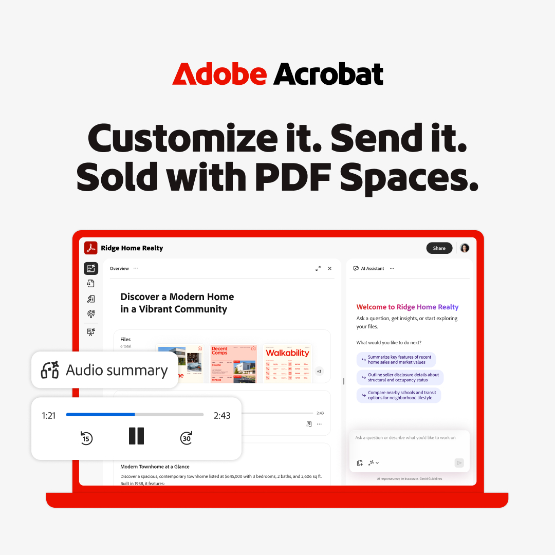 Adobe Acrobat Facebook ad