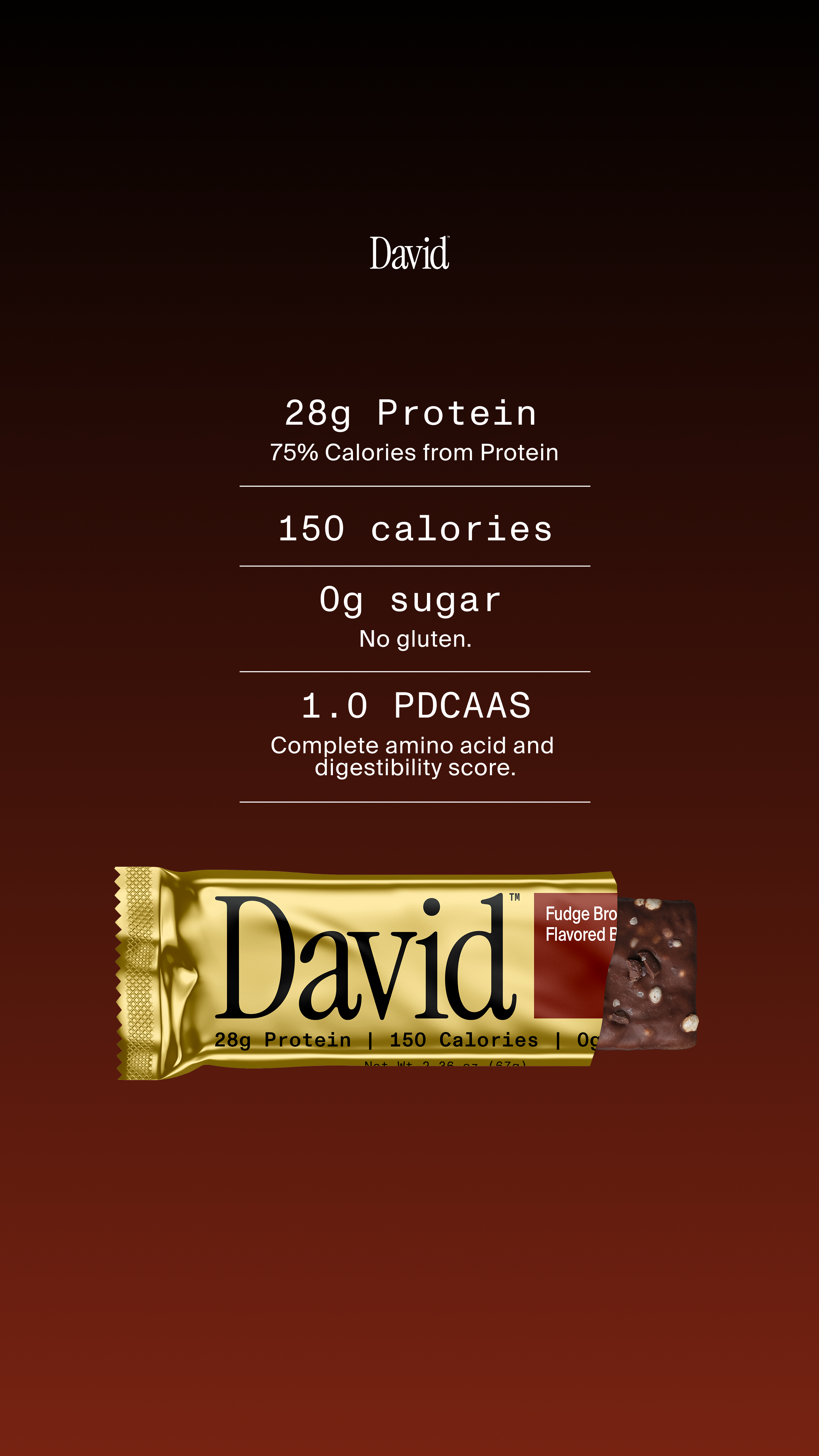 David Protein Facebook ad