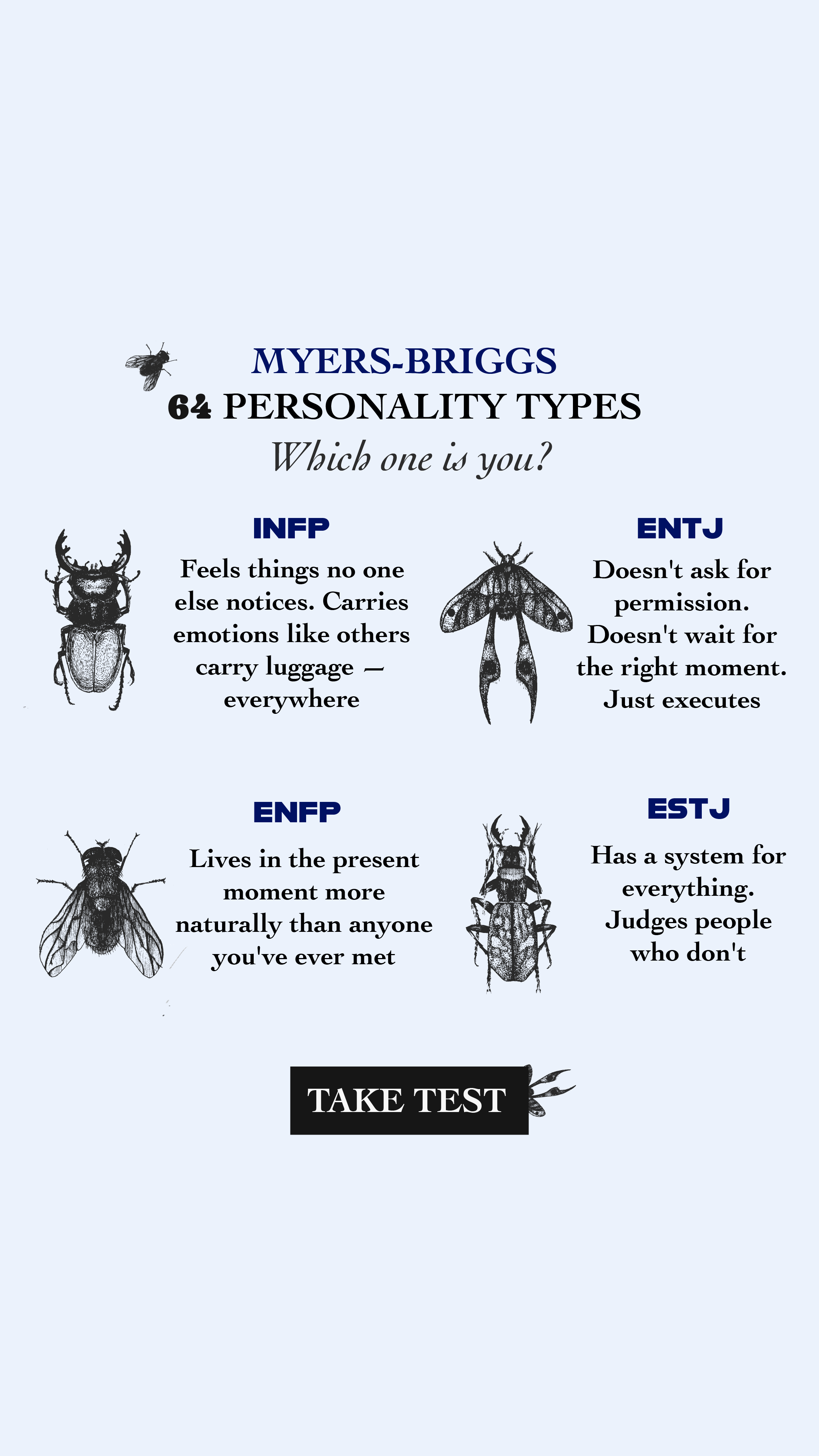 Personality Type Facebook ad