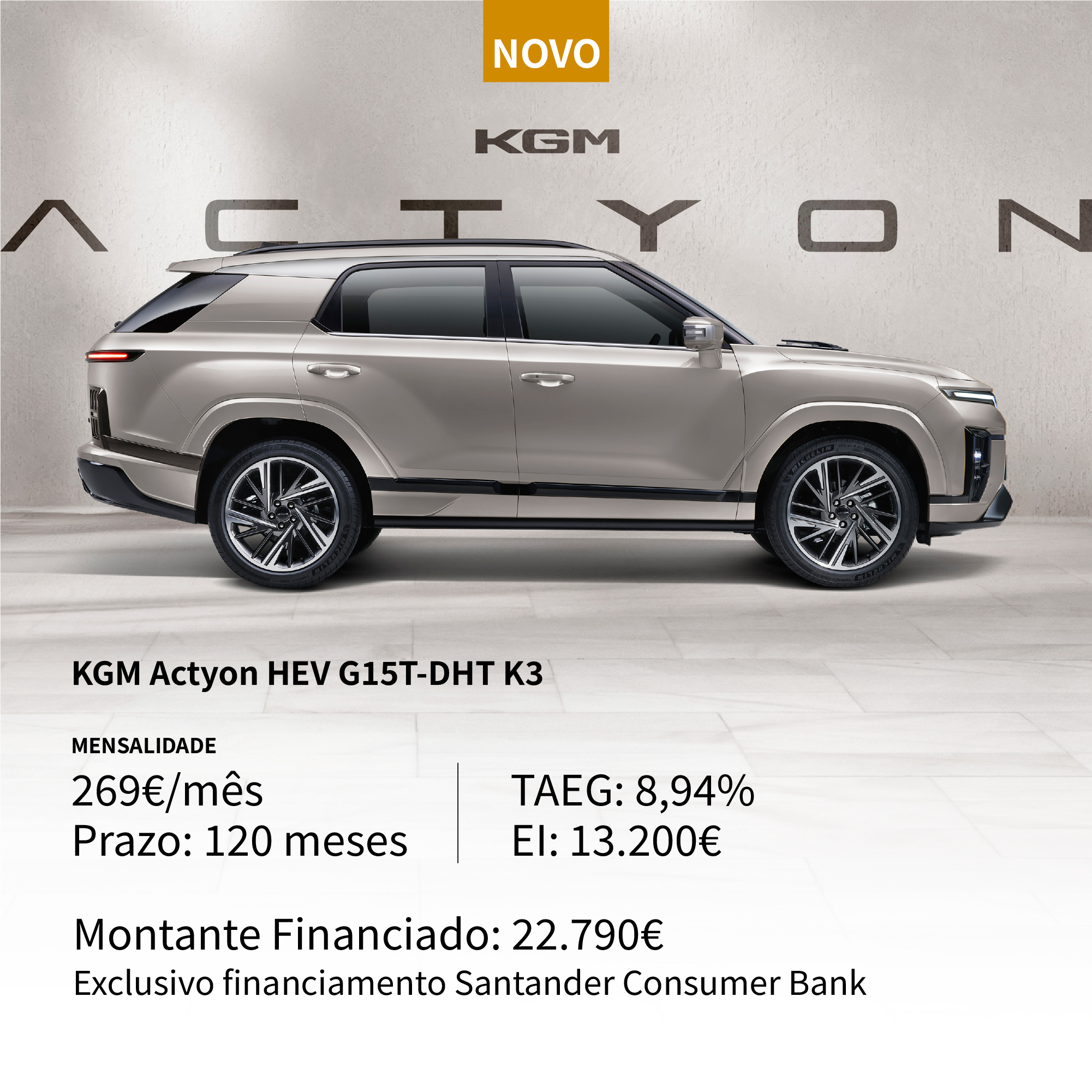 KGM Portugal Facebook ad: A oportunidade de ter o novo Actyon HEV