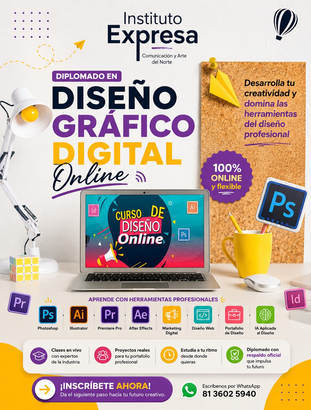 Expresa Cursos y Talleres Facebook ad