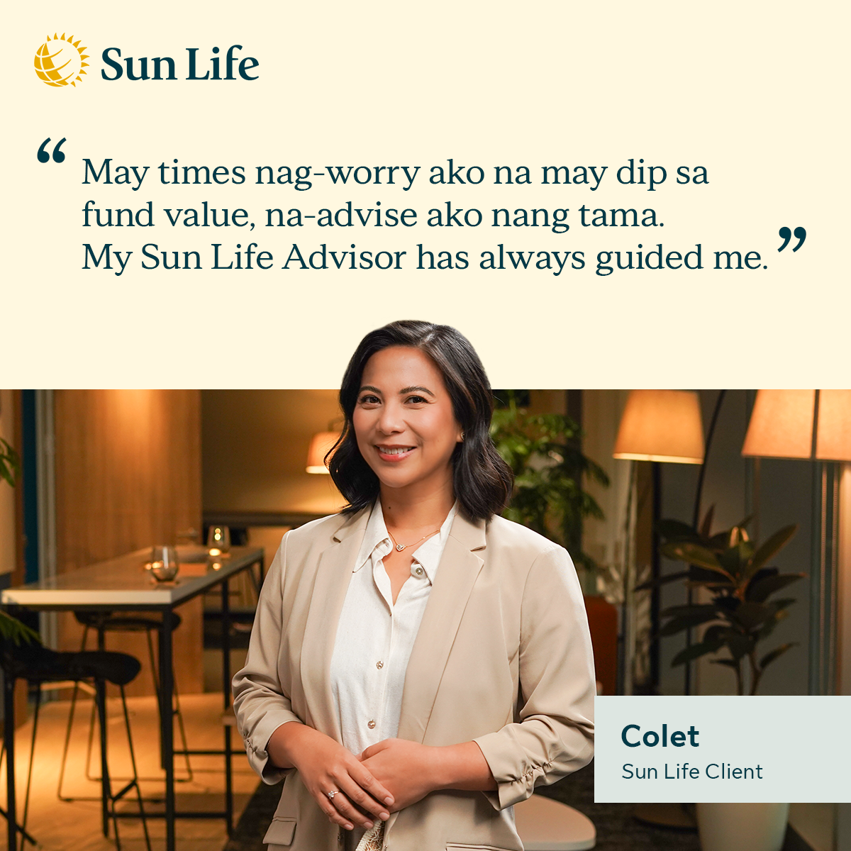 Sun Life Philippines Facebook ad: Confident with your VUL