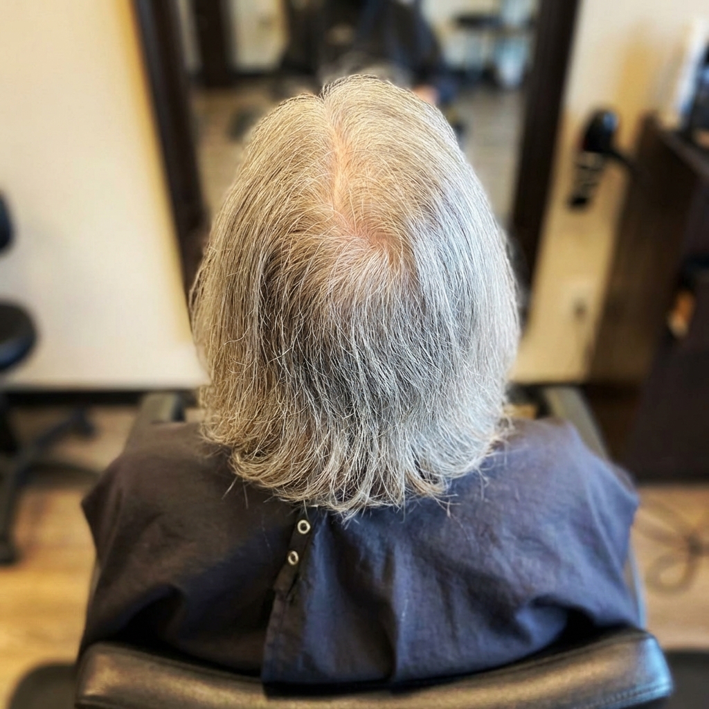 Olivia Brown Facebook ad: Thin Hair + Menopause? Read this.