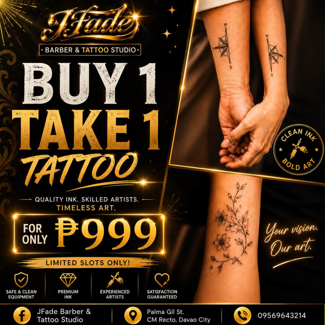 JFade Barber & Tattoo Studio Facebook ad