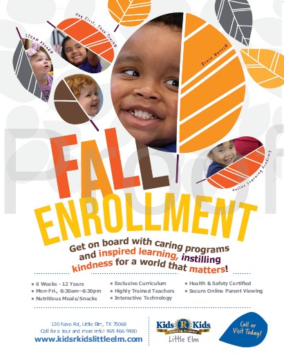 Kids R Kids Learning Academy of Little Elm Facebook ad