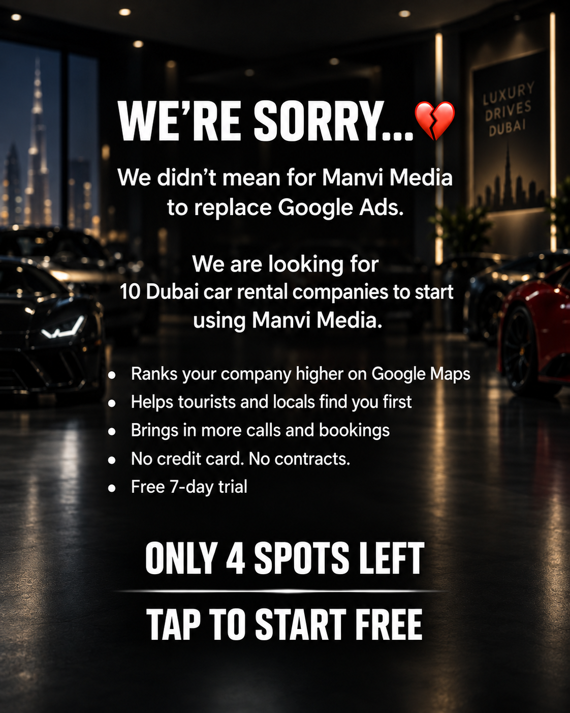 Manvi Media Facebook ad: Top 3 on Google Maps in 90 Days, Guaranteed