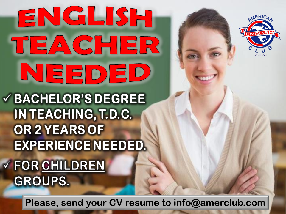 American English Club Facebook ad: We Are Hiring.