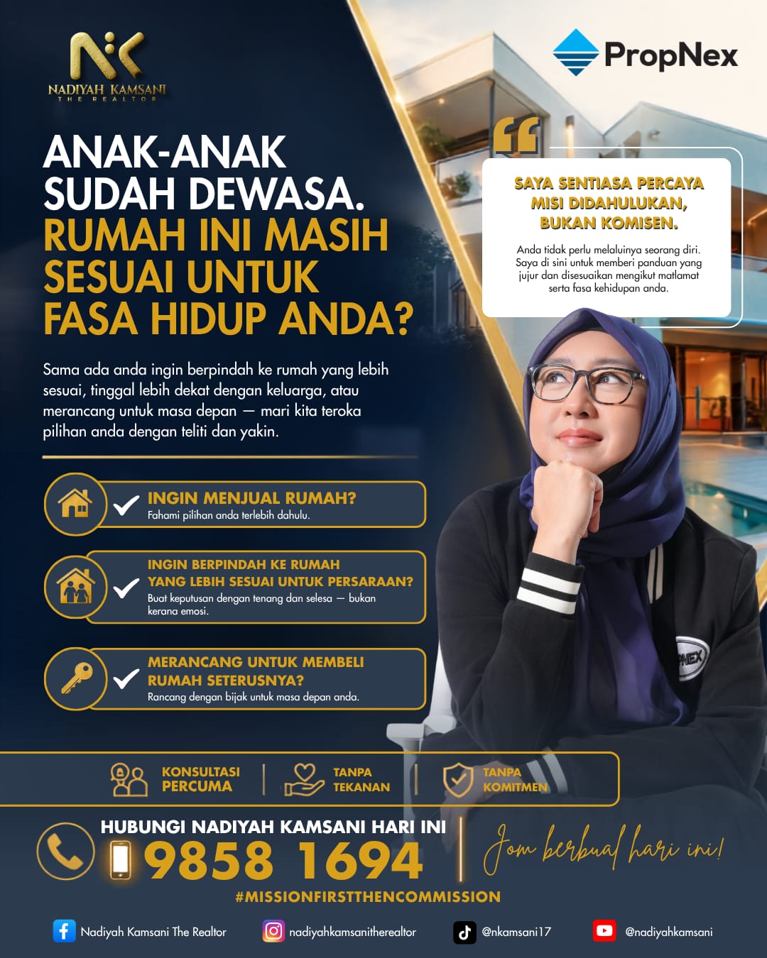 Nadiyah Kamsani The Realtor Facebook ad: Review Your HDB Loan Before CPF Rules Change