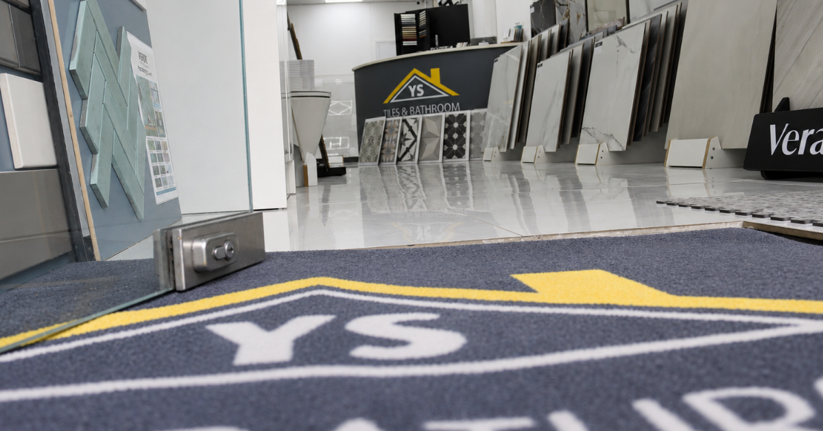 YS Tiles And Bathrooms Facebook ad: Visit our Harrow showroom to explore luxury tile…