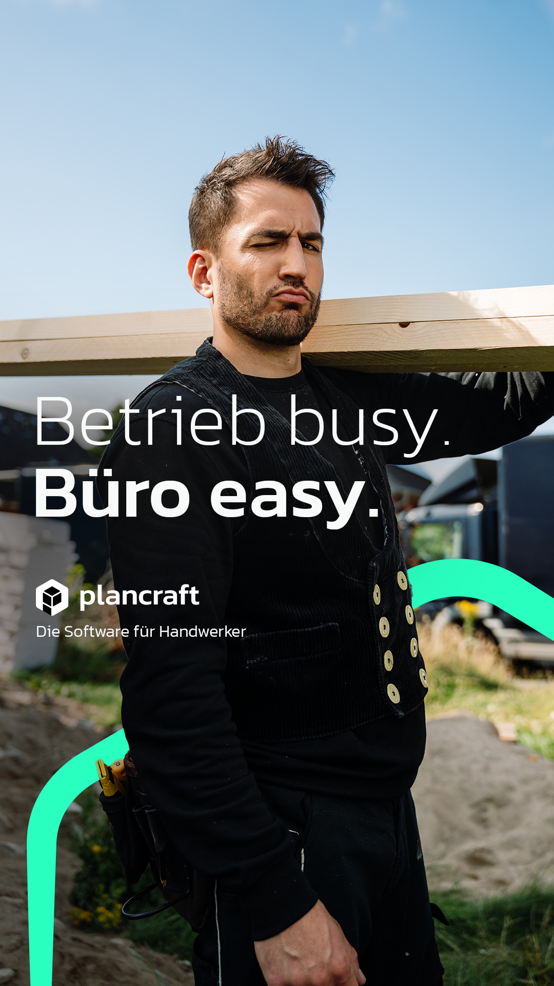 Plancraft - Einfache Handwerkersoftware Facebook ad: Mehr Zeit fürs Handwerk