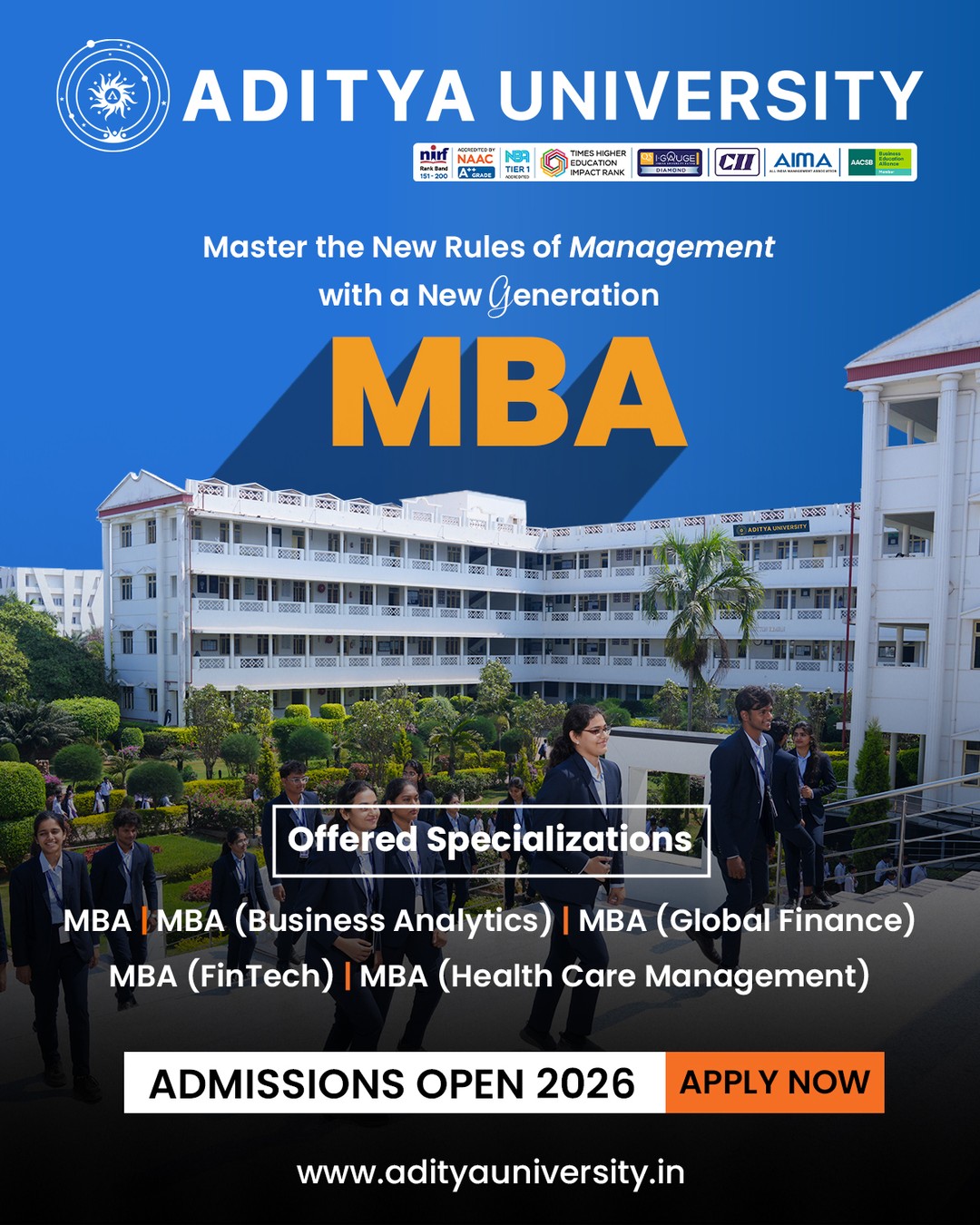 Aditya University Facebook ad: Master the New Rules of Management with a…
