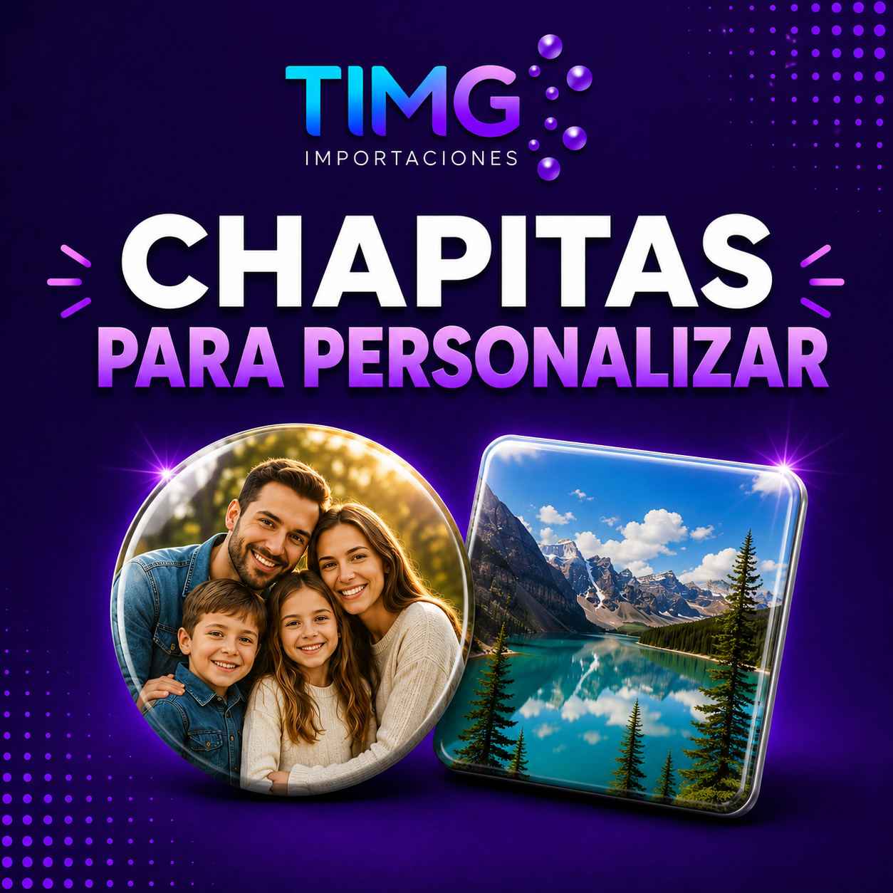 TIMG Facebook ad: Todo para crear chapitas.