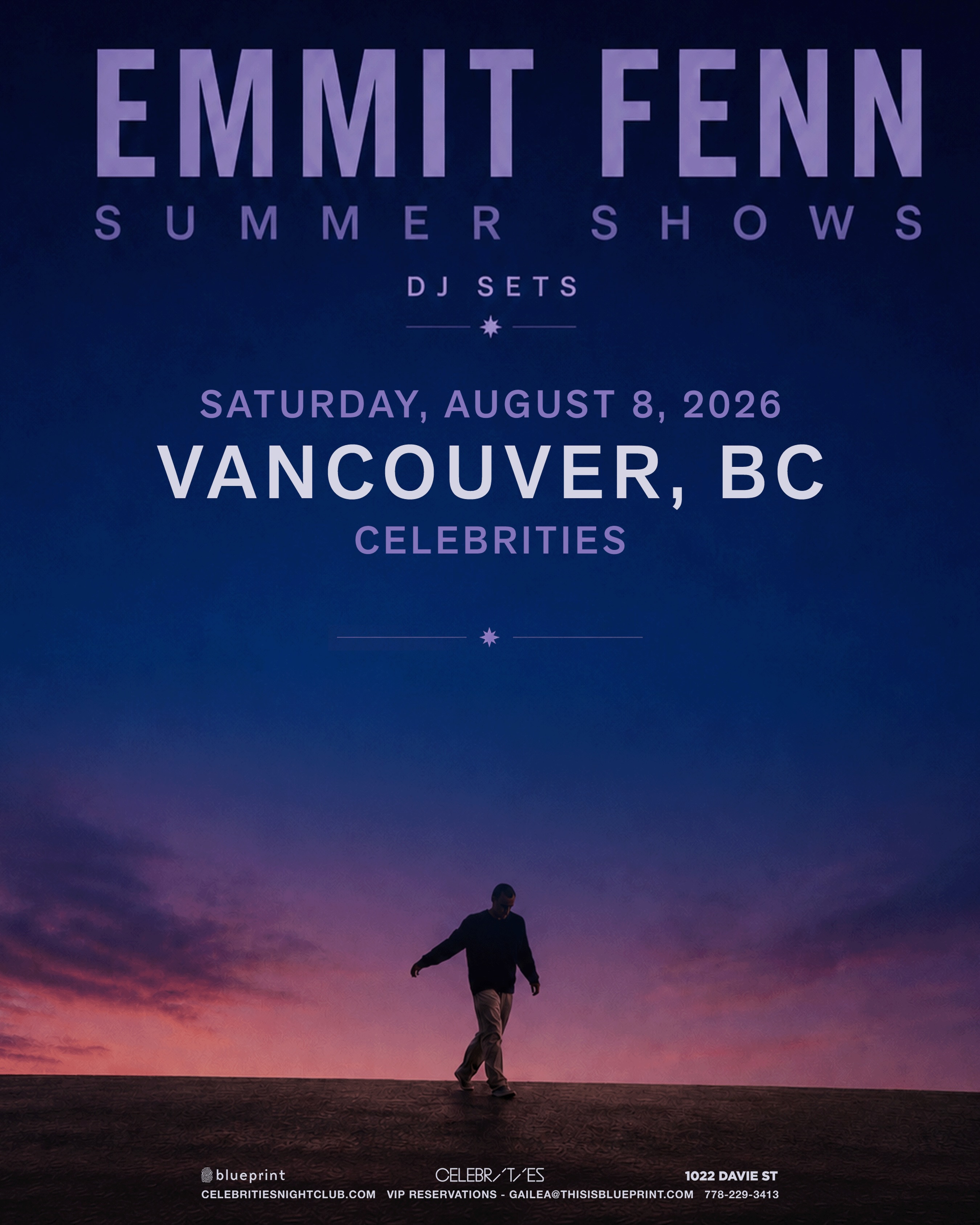 Celebrities Nightclub Facebook ad: Tickets for Emmit Fenn