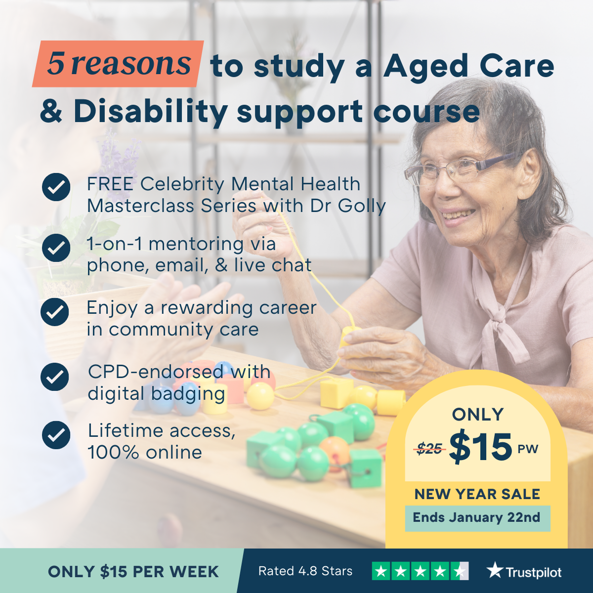 Online Courses Australia Facebook ad