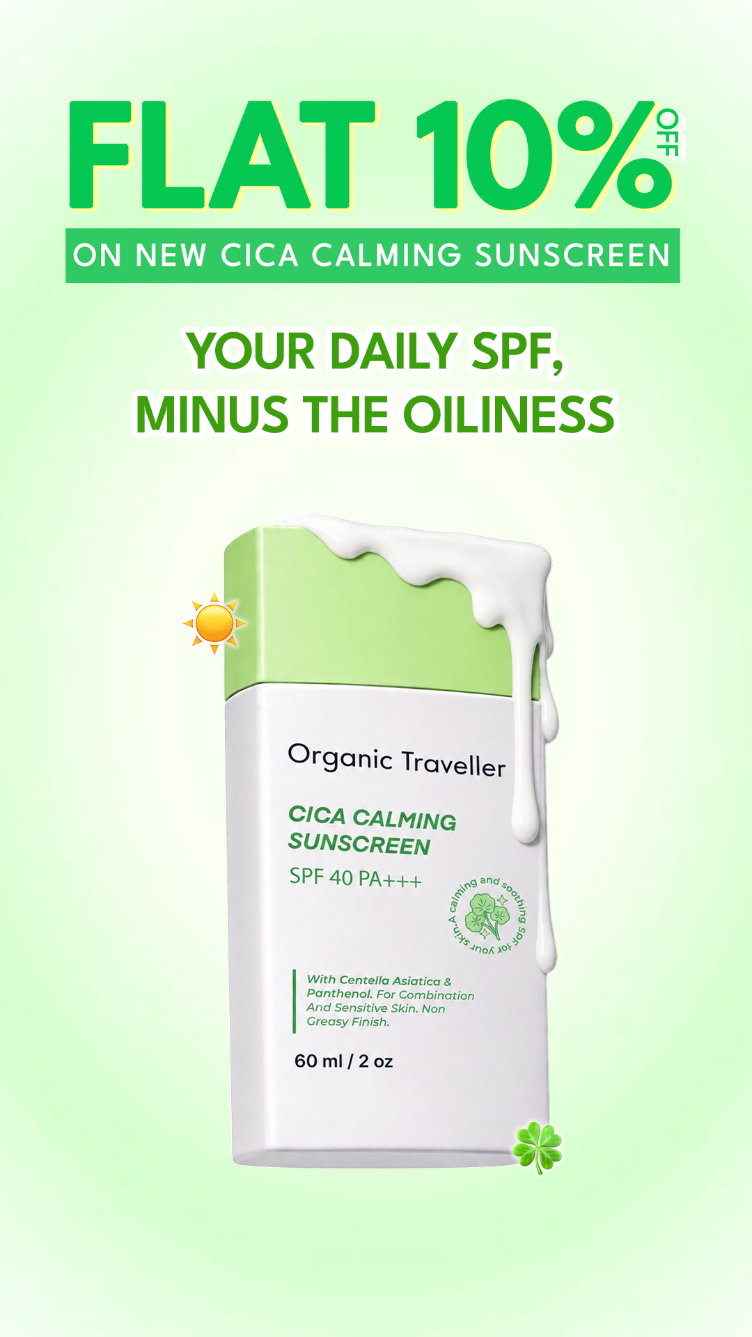 Organic Traveller - Skincare Facebook ad