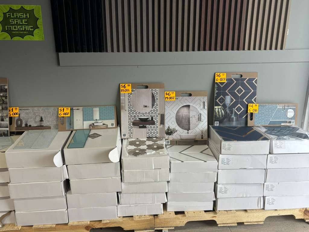 He Yong Facebook ad: FLASH SALE, MOSAIC TILES