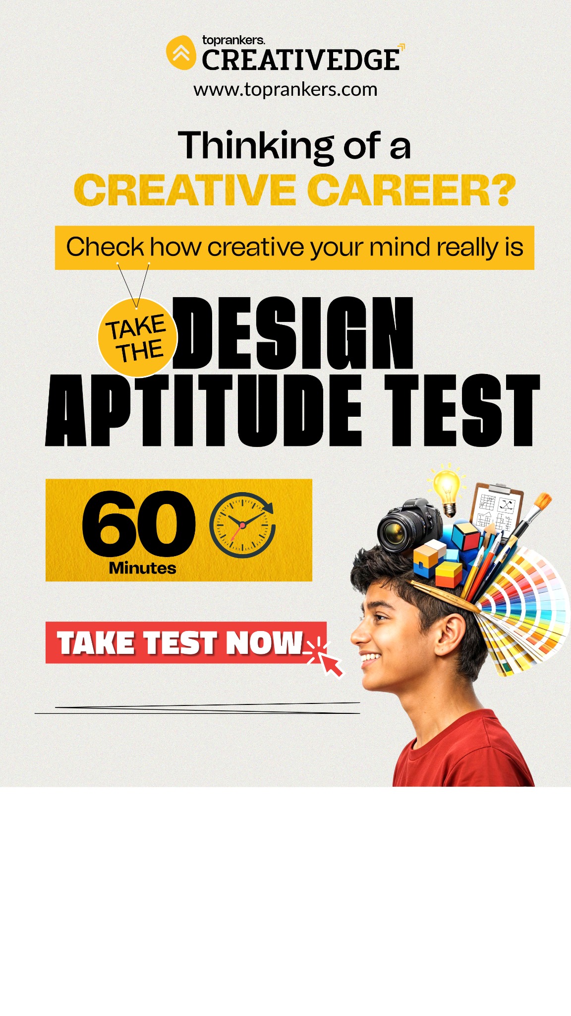 Creativedge Toprankers Facebook ad from Apr 14, 2026