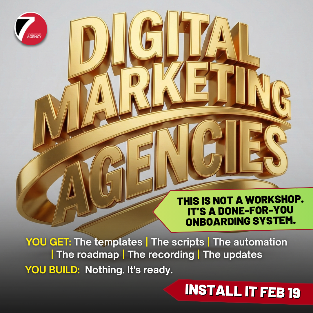 Seven Figure Agency Facebook ad