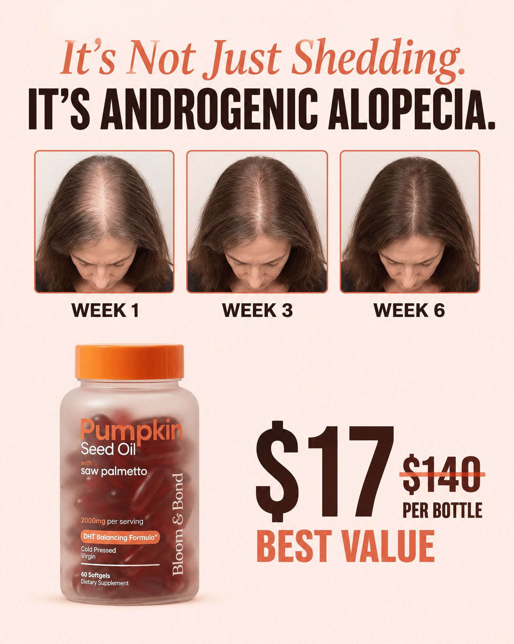 Beauty Reviews Facebook ad: Help Hair Loss Naturally