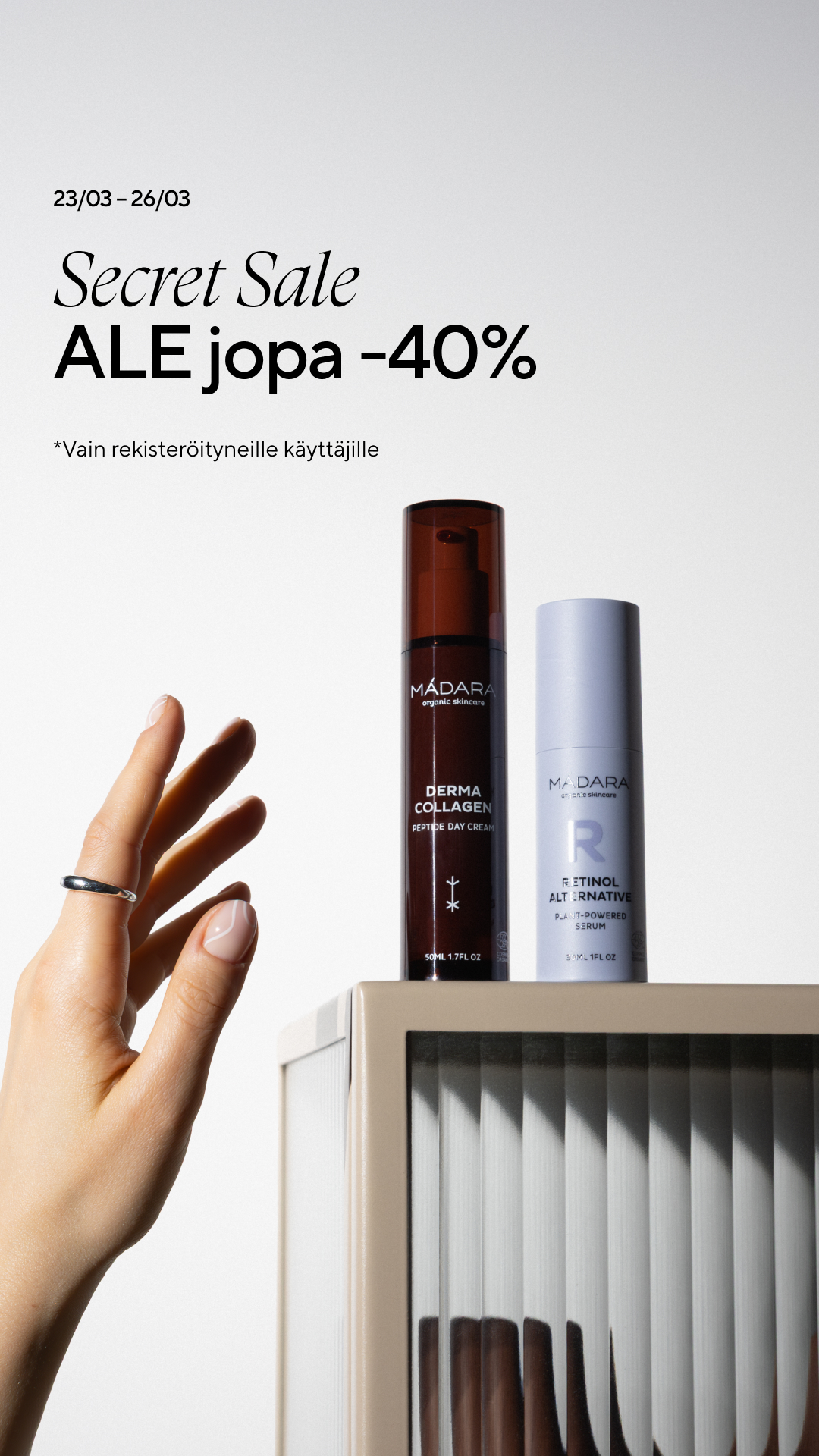 Mádara Organic Skincare Facebook ad