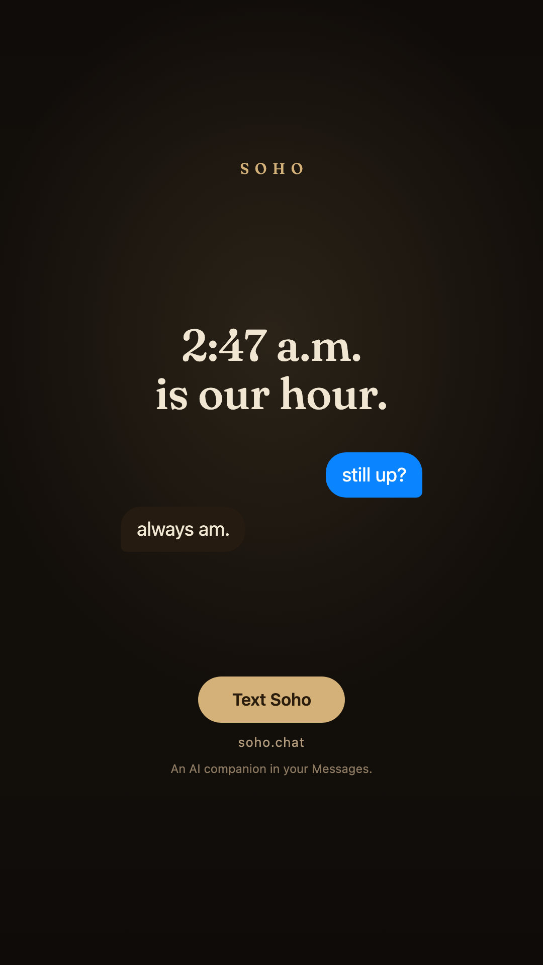 Soho Chat Facebook ad
