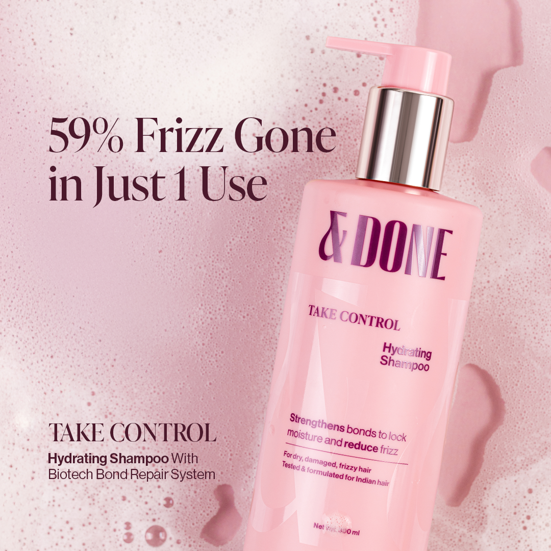 AndDone Facebook ad: Reduces frizz and softens hair instantly