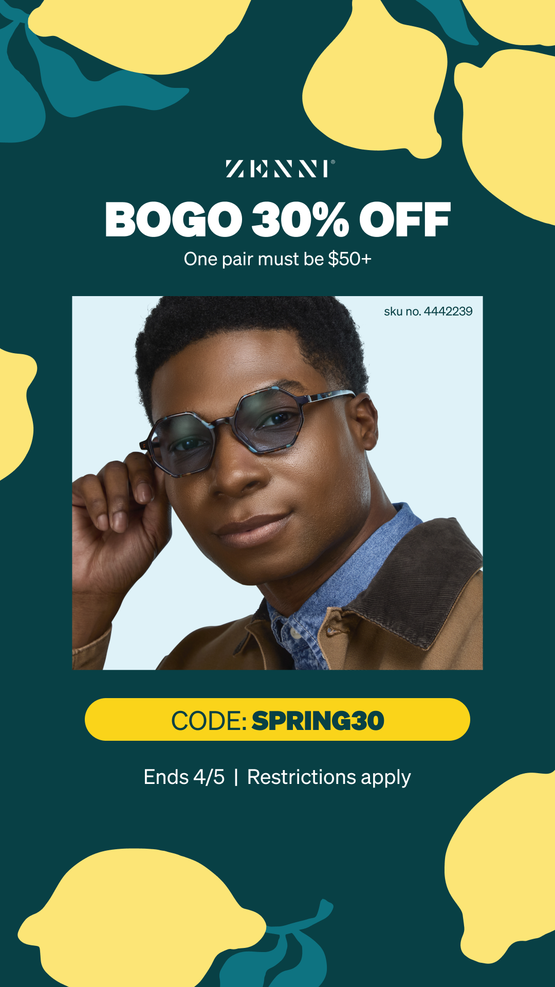 Zenni Optical Facebook ad