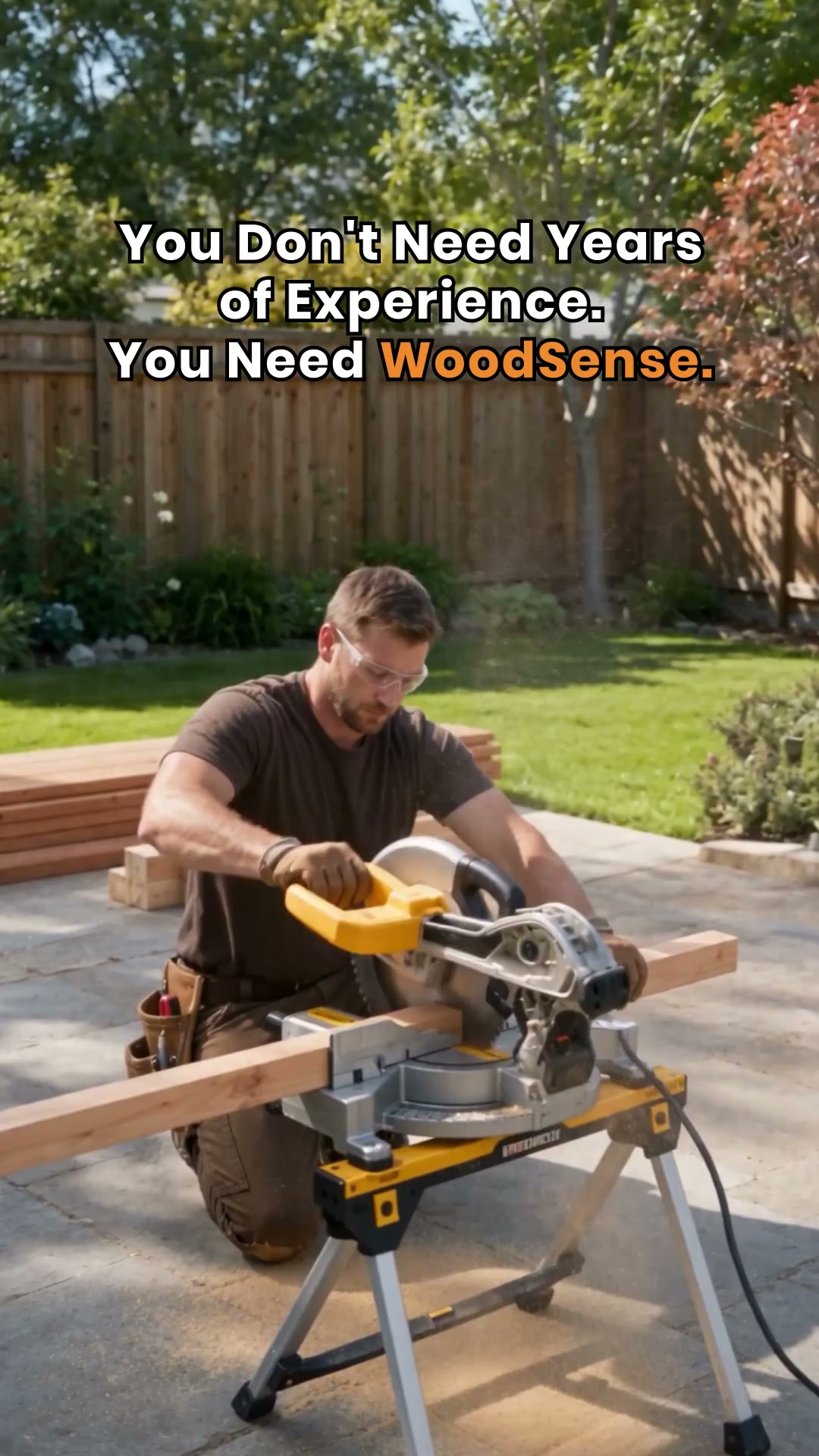 WoodSense Facebook ad: Become a woodworking expert