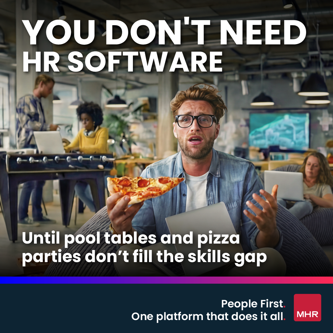 MHR Facebook ad: Meet the best AI-powered people platform