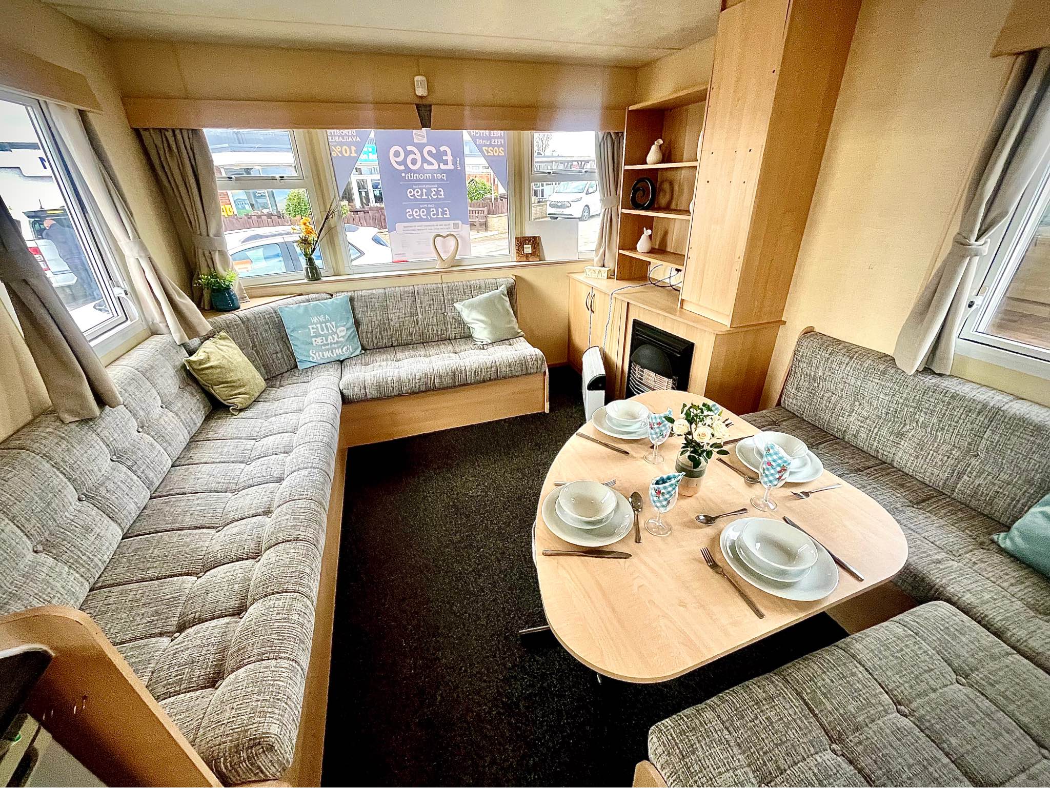 Ryan Alagoz Facebook ad: static caravan for sale in Bridlington with sea views
