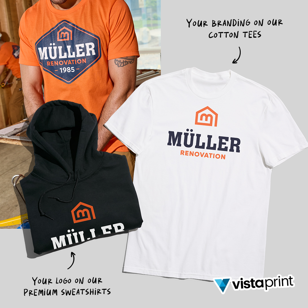 VistaPrint Facebook ad: Apparel you'll be proud to show off