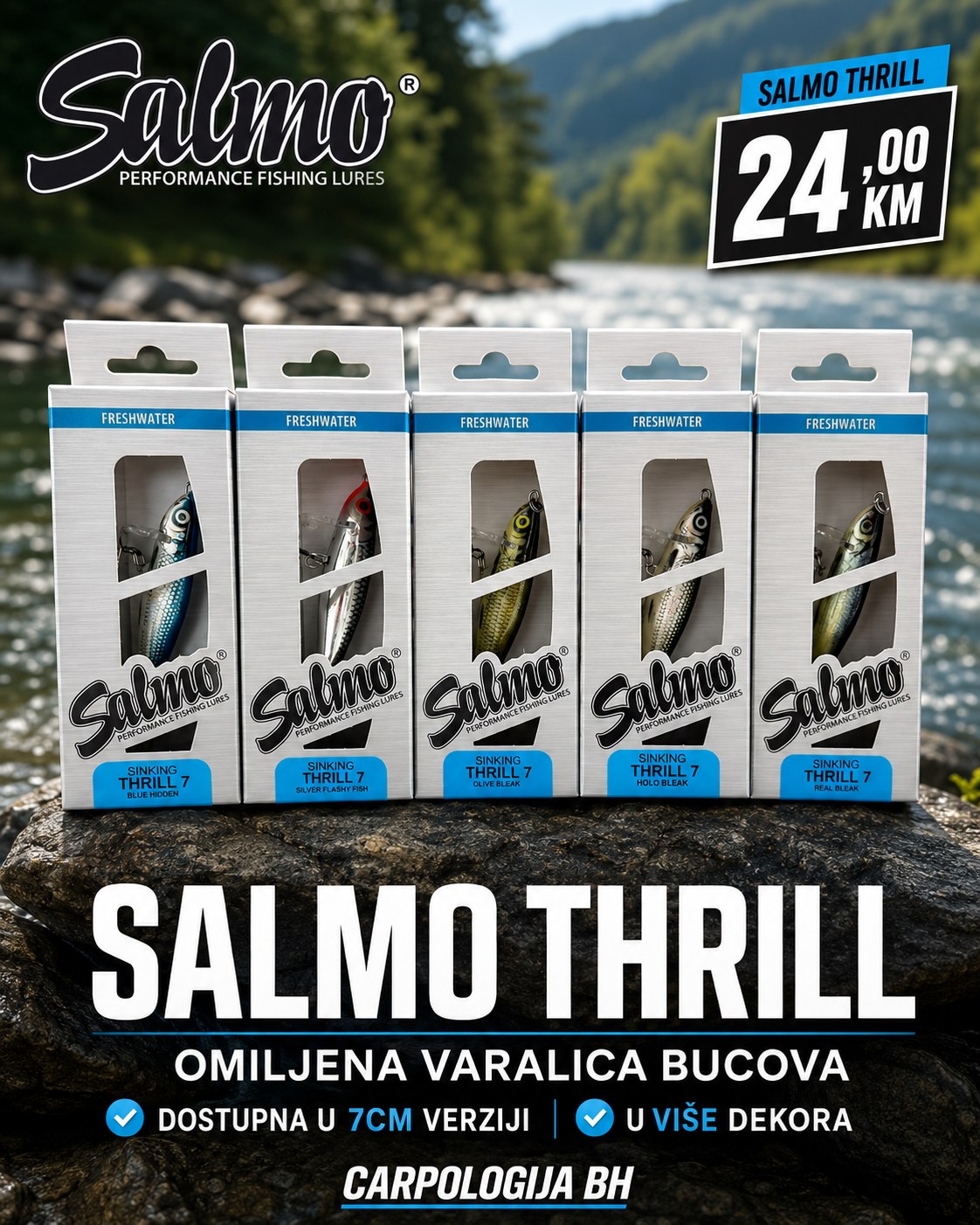 Carpologija BH Facebook ad: Salmo Thrill, vobler koji mijenja igru!