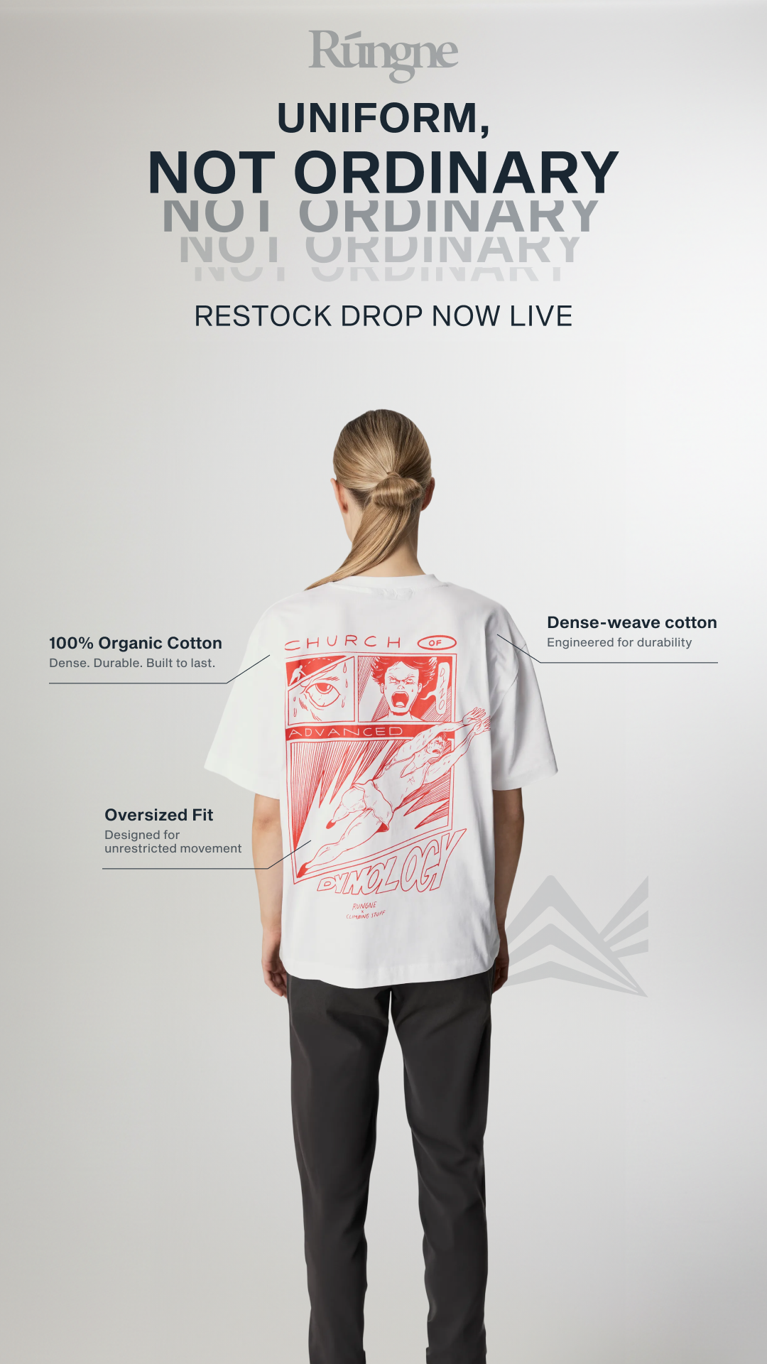 Rungne Facebook ad: Shop the Restock