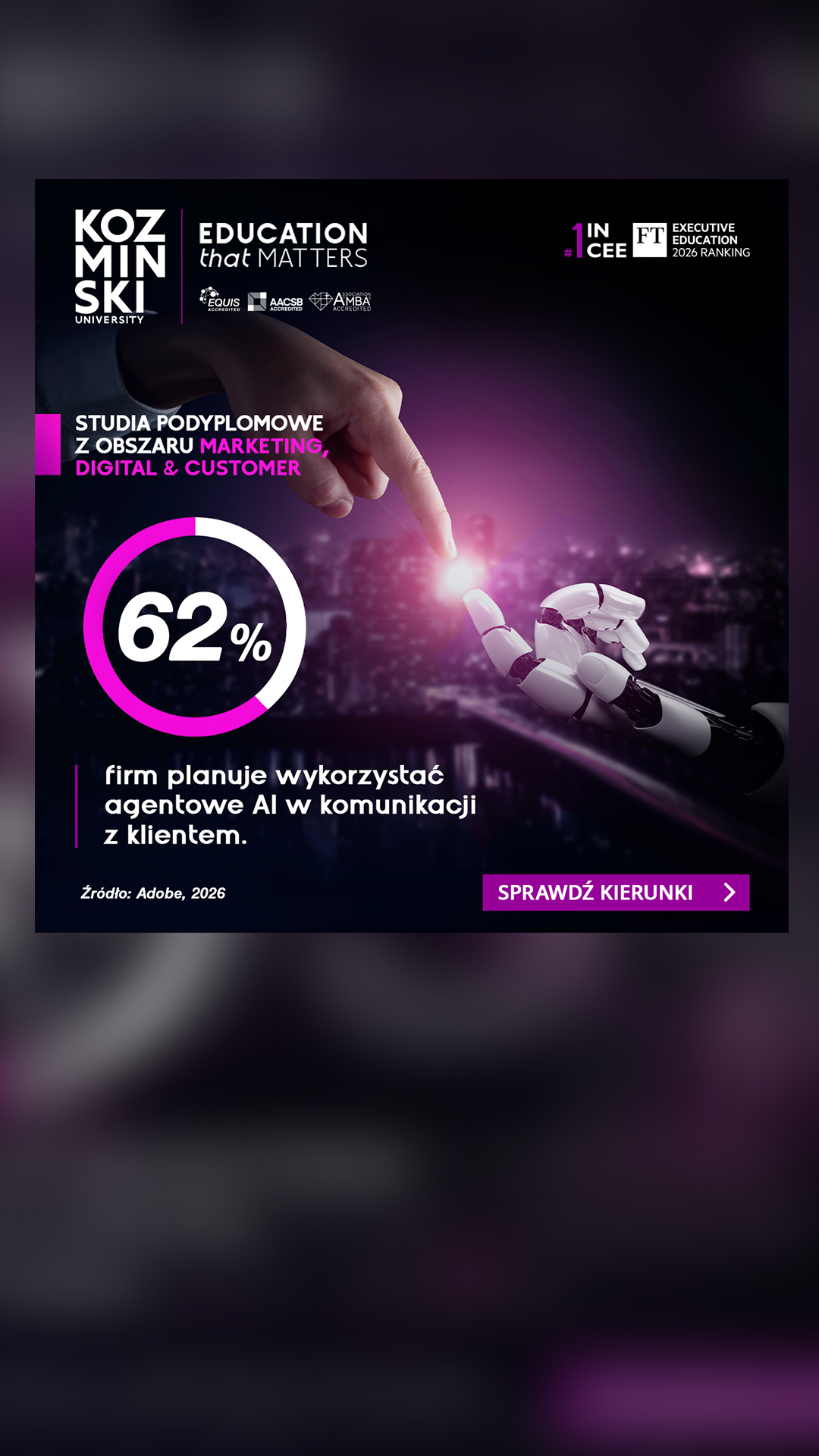 Akademia Leona Koźmińskiego - Kozminski University Facebook ad
