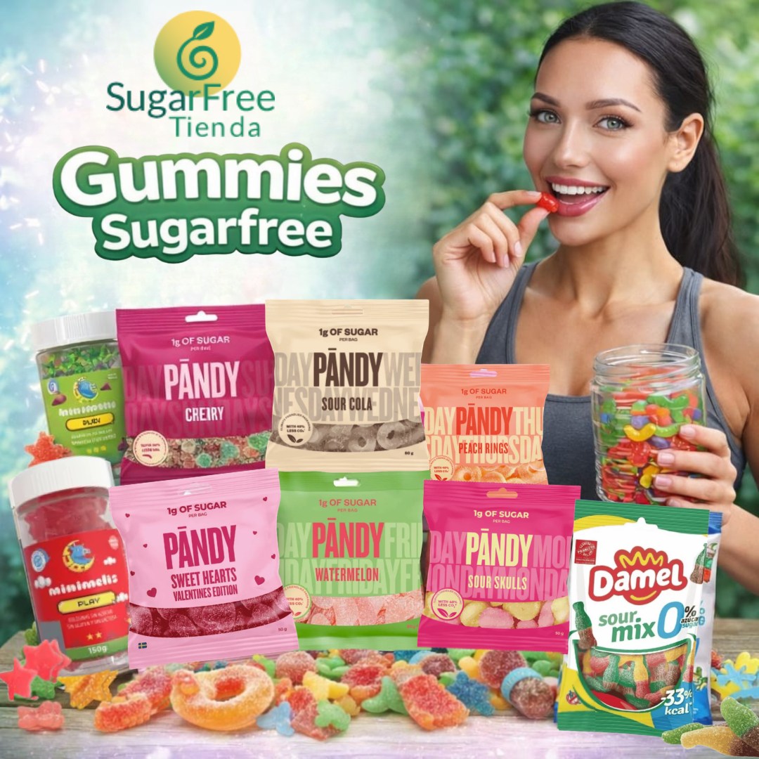 SugarfreeTienda Facebook ad: Gominolas sin azúcar en SugarfreeTienda