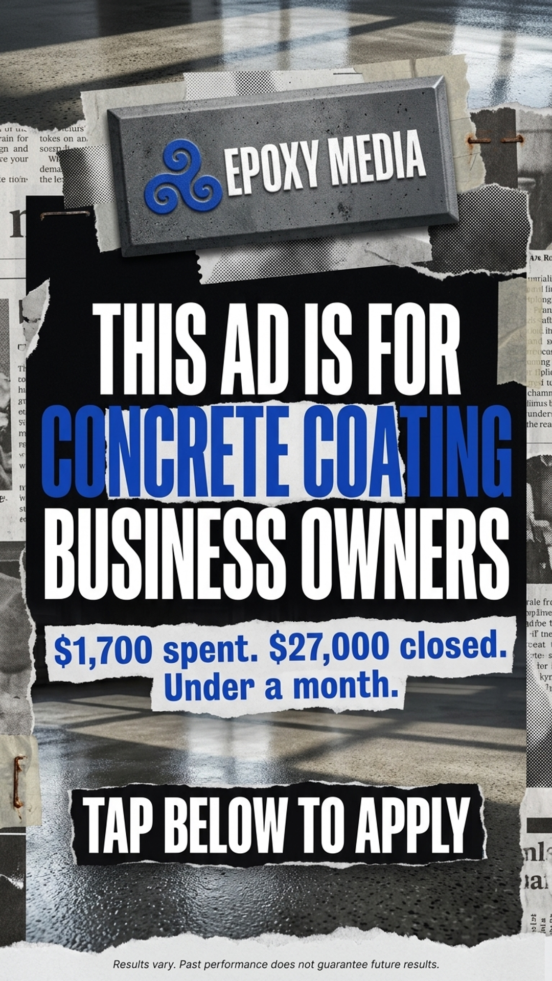 Epoxy Media Facebook ad
