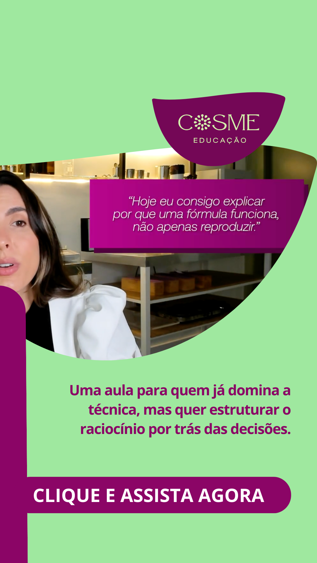 Cosme Educação Facebook ad: Você sabe executar fórmulas. Mas já aprendeu a decidir…