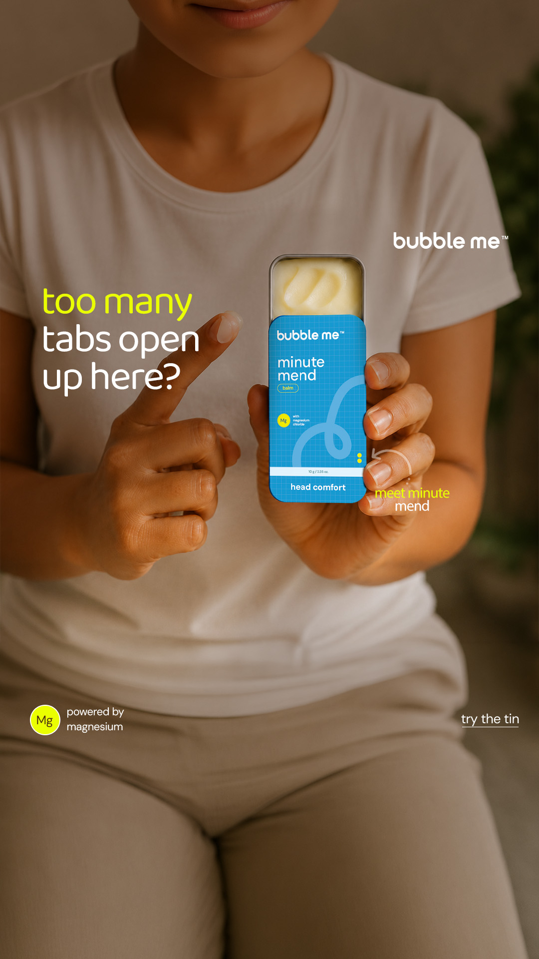 Bubble me Facebook ad