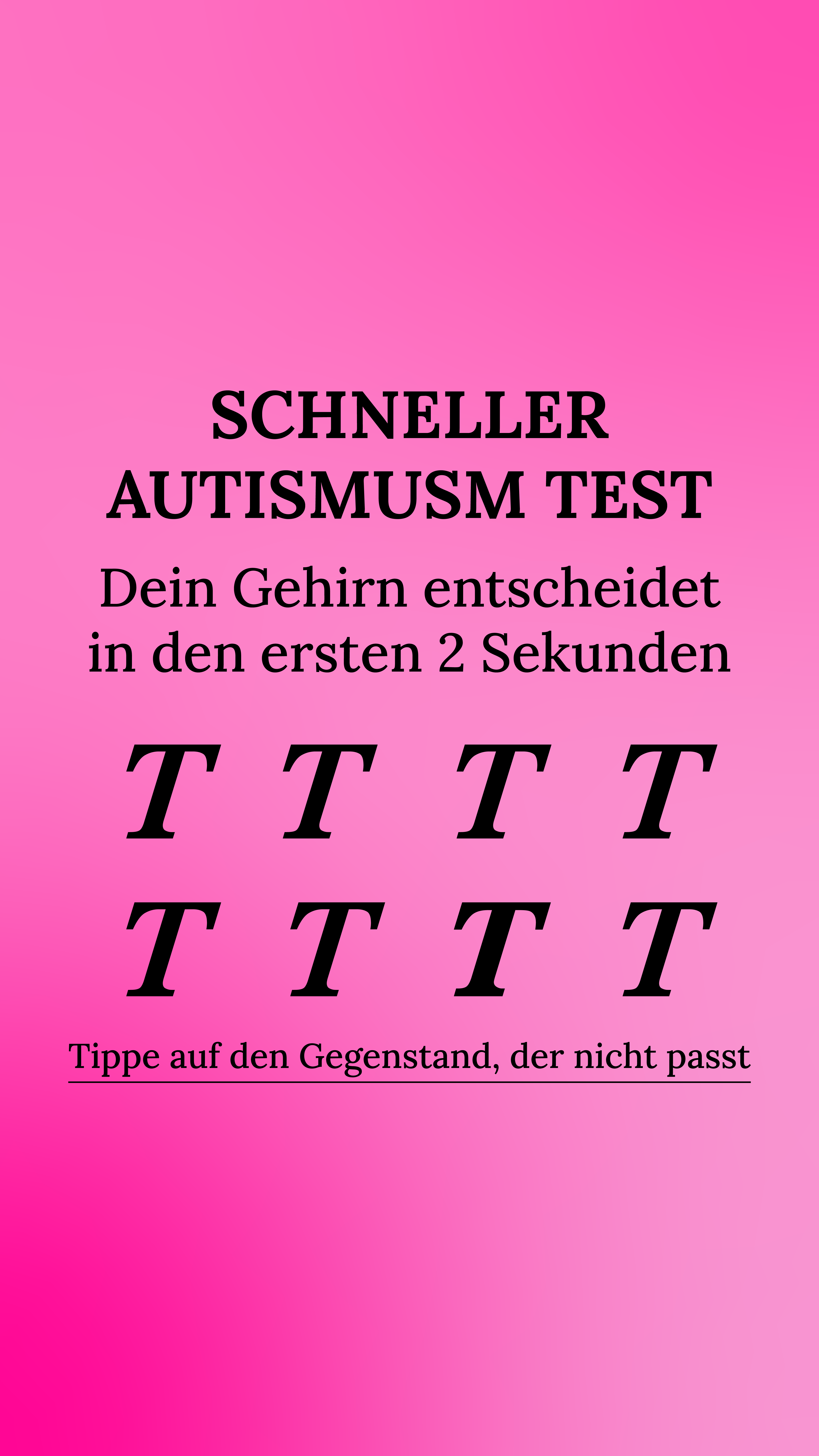 International IQ test Facebook ad