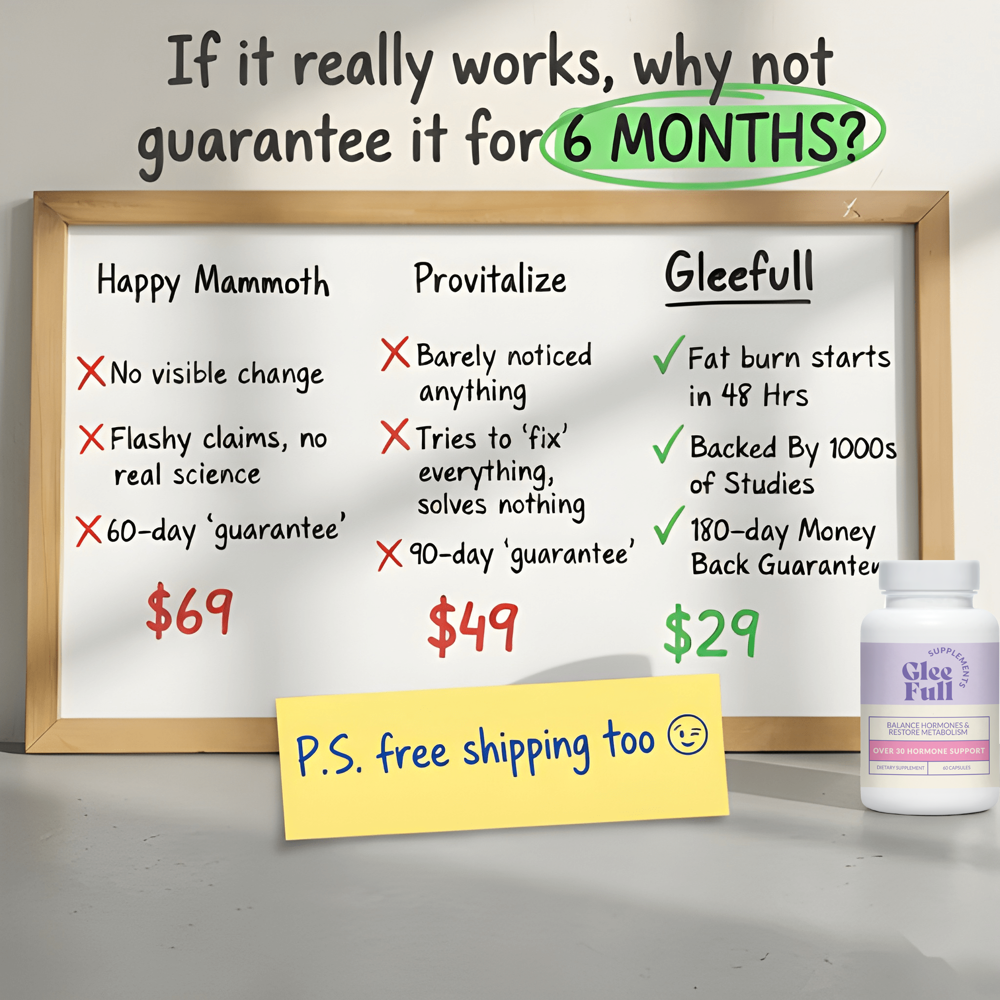 GleeFull Facebook ad