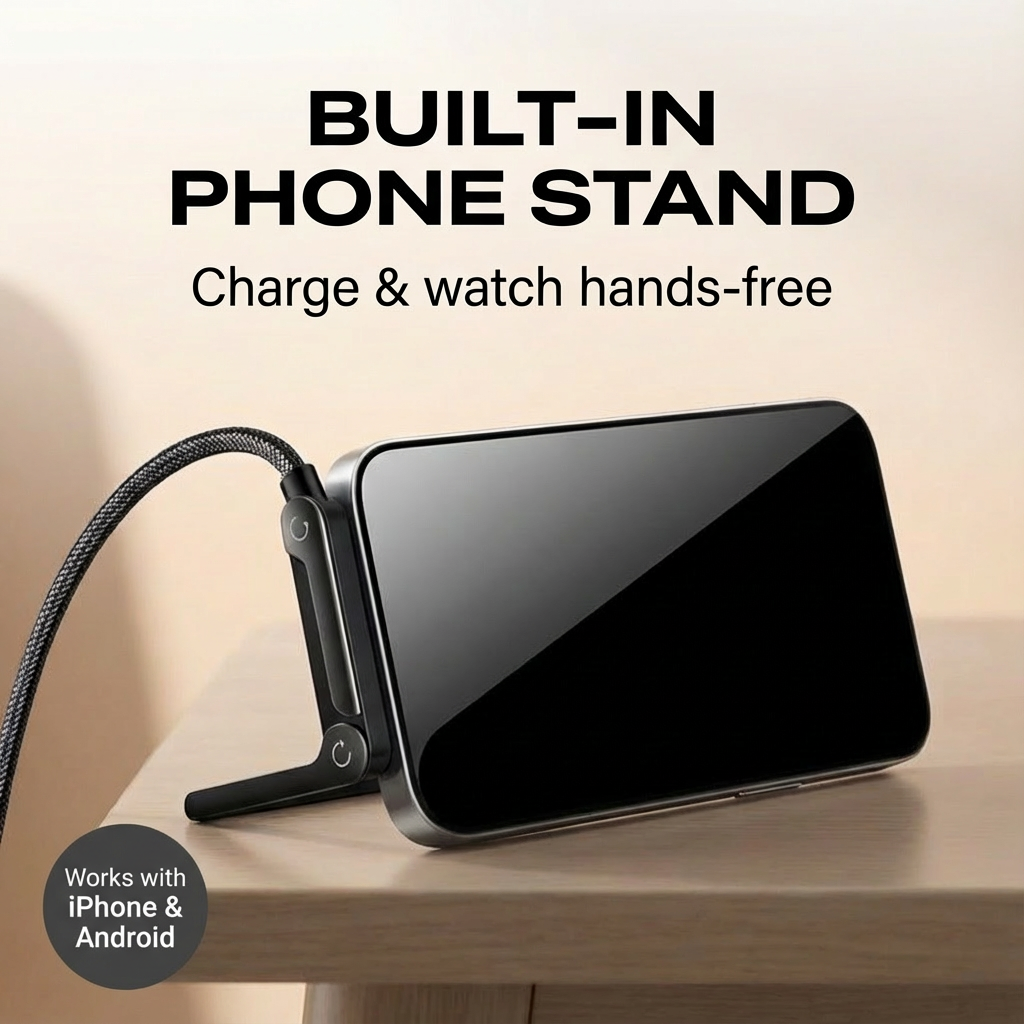 OXYN Facebook ad: Charge & Watch Hands-Free