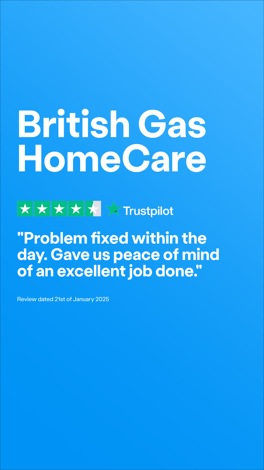 British Gas Facebook ad
