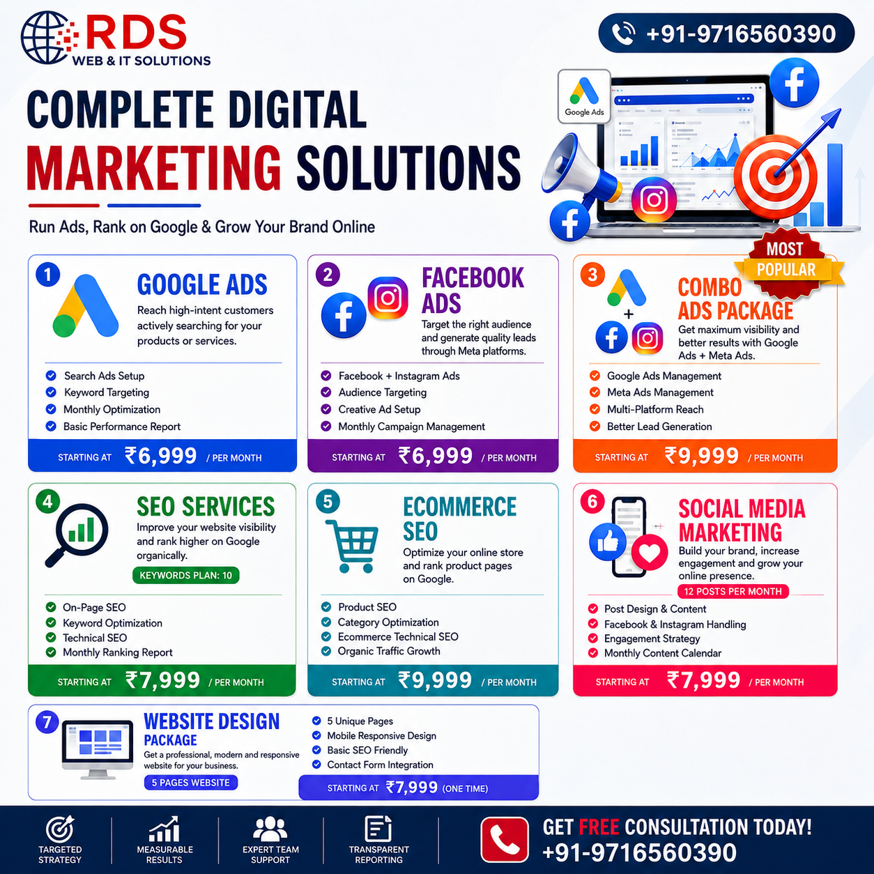Rds web and It solutions Facebook ad: Chat with us