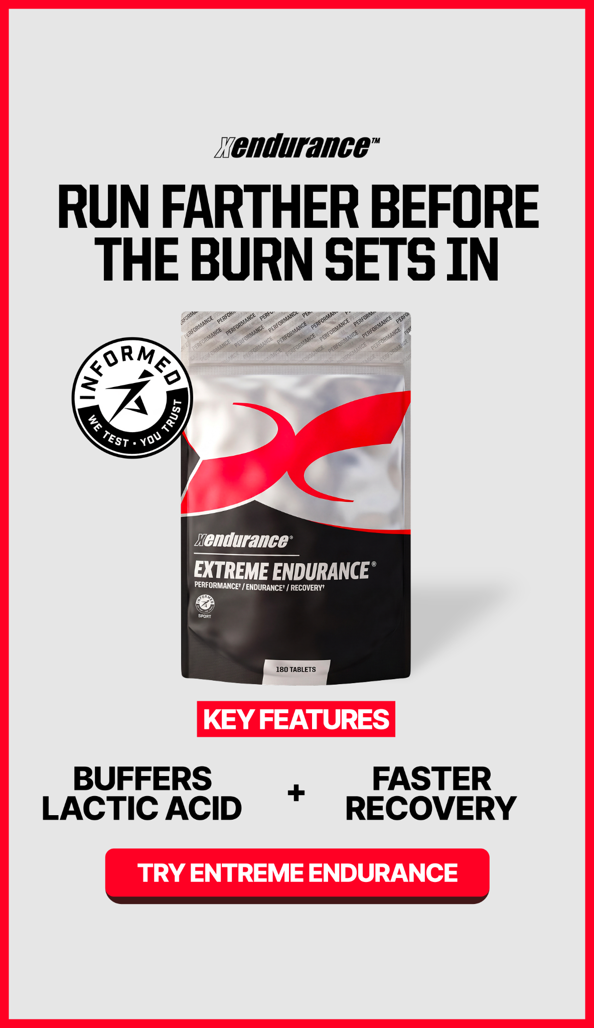 Xendurance Facebook ad